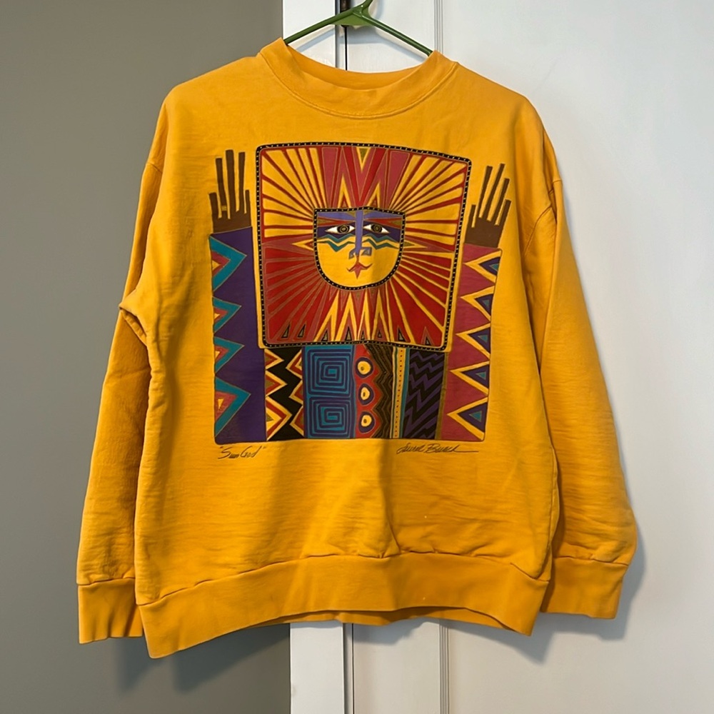 Vtg Laurel Burch Sun God Sweatshirt